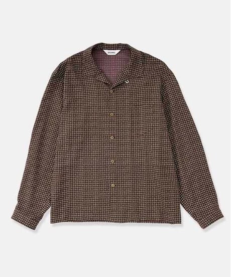 DIGAWEL  Open Collar Shirt【BROWN】