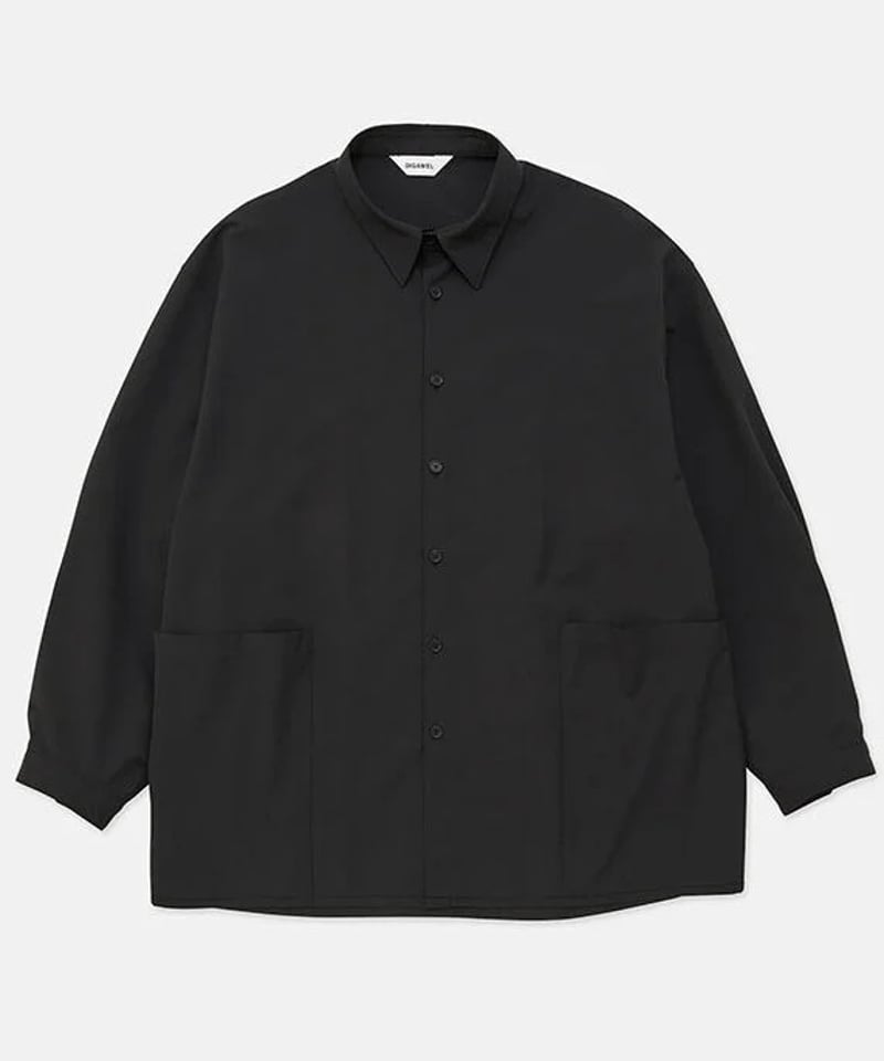 DIGAWEL Side Pocket Oversized Shirt【BLACK】 | w
