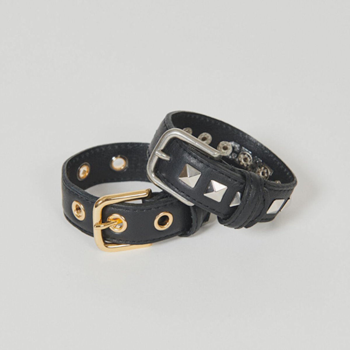 D07120 未使用 DIGAWEL × J.PRESS CRST ブレスレット DIGAWEL × J.PRESS「CRST」 Black Leather Bracelet【