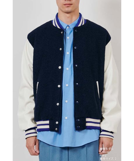 URU TOKYO×DIGAWEL  Varsity Jacket【NAVY】