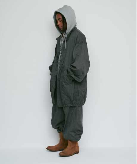 DIGAWEL Loose coat (crease finish)【GRAY】