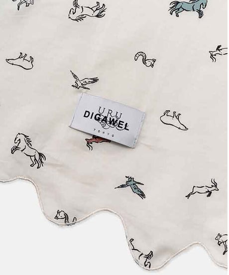 URU TOKYO×DIGAWEL Stole【BEIGE】