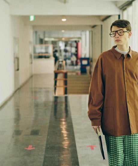 DIGAWEL  Side Pocket Oversized Shirt【BROWN】
