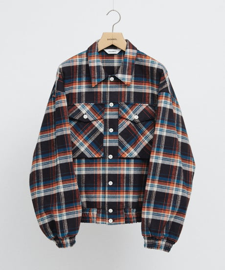 DIGAWEL Check shirt blouson【OG/GREEN】