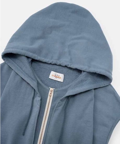 DIGAWEL  Hoodie vest ( URU TOKYO×DIGAWEL )【L.BLUE】