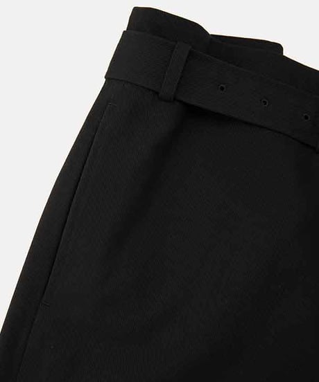 DIGAWEL Belt pants ② twill【BLACK】