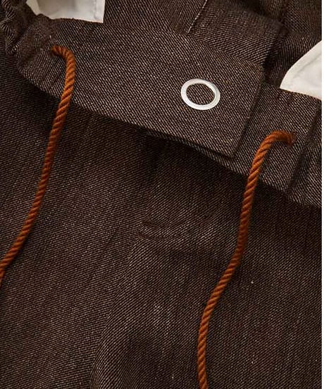 DIGAWEL  Ring dot button Pants【BROWN】