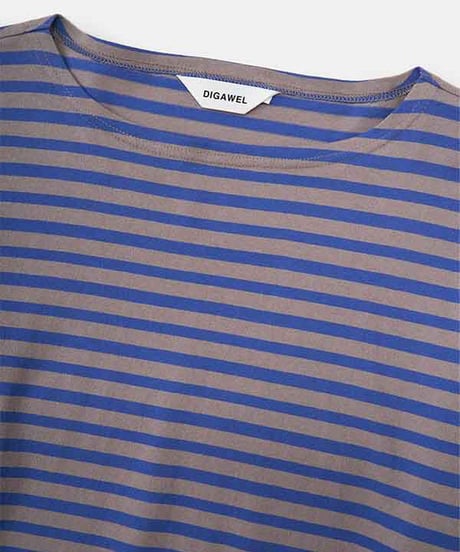 DIGAWEL  Boat neck L/S【GRAY】