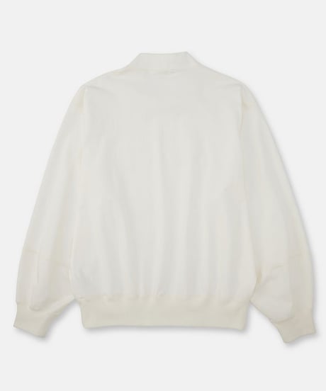 DIGAWEL Mock neck L/S T-shirt【WHITE】