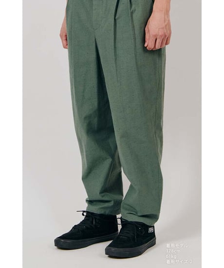 DIGAWEL  2 Tuck Tapered Pants【D.GREEN】