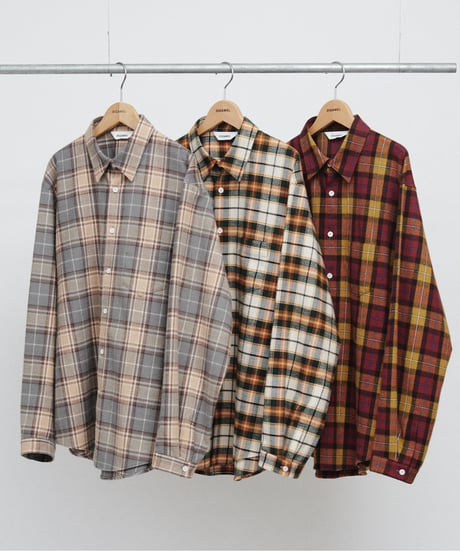 DIGAWEL Check shirt (generic)【WH/GREEN/OR】