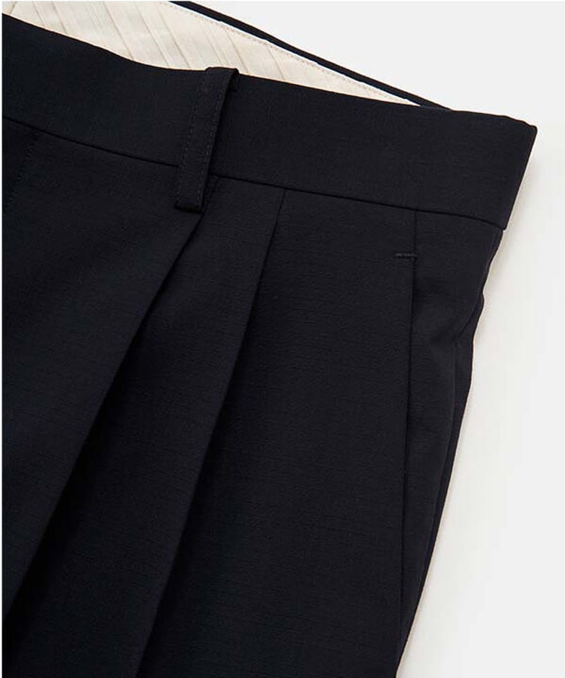 2 Tuck Tapered Pants②combat wool 2 Tuck Tapered Pants②combat wool – DIGAWEL ONLINE STORE