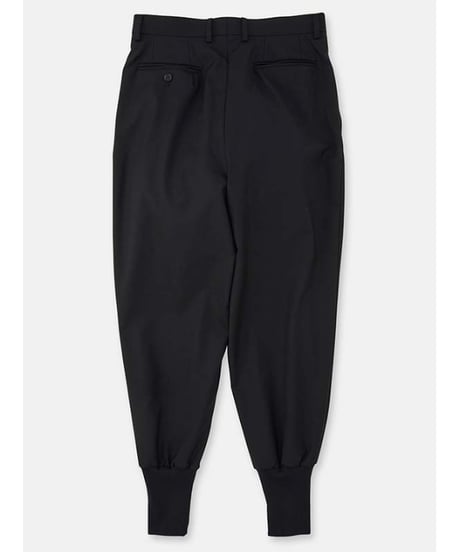 DIGAWEL 2Tuck tapered hem rib pants【BLACK】