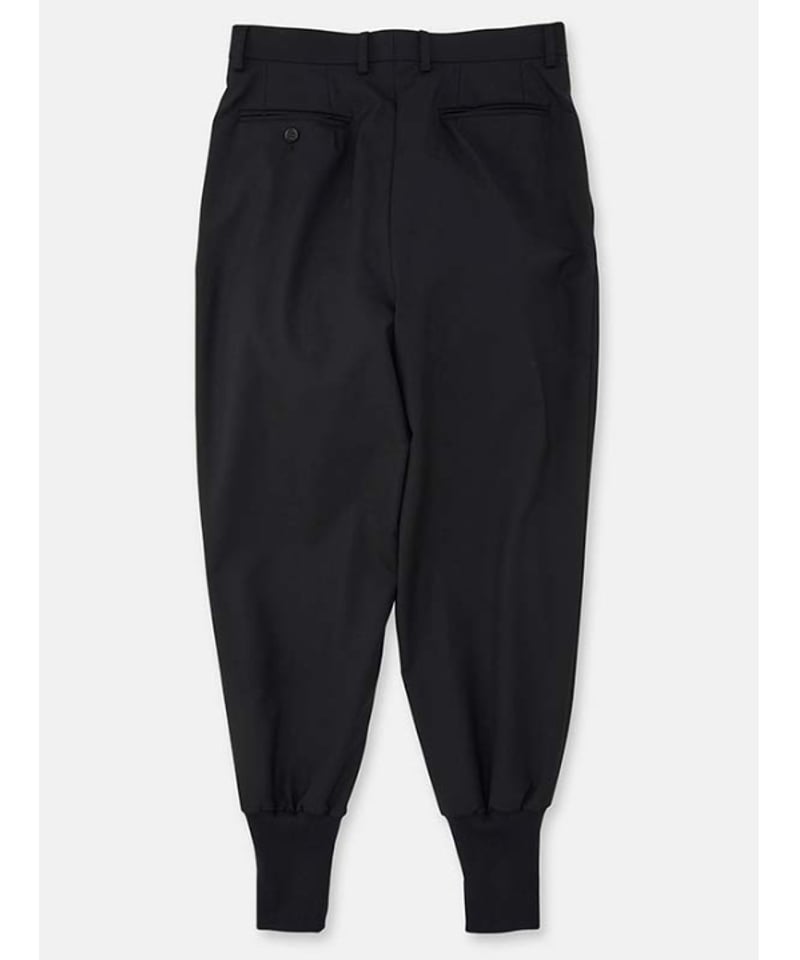 DIGAWEL 2Tuck tapered hem rib pants【BLACK】 | we