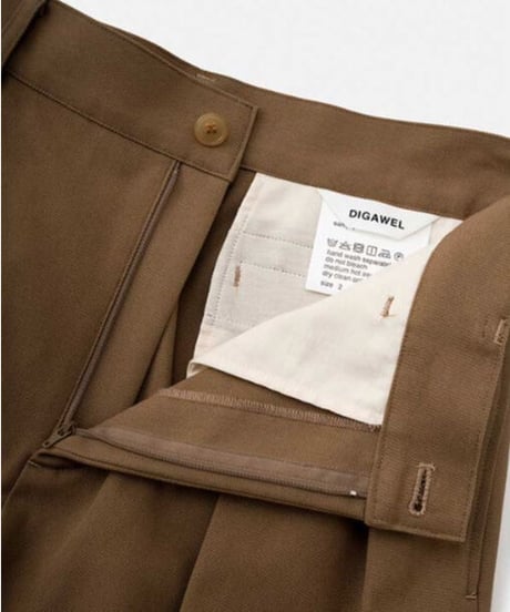 DIGAWEL  2 Intuck Pants【CAMEL】