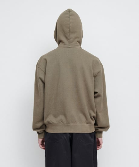 DIGAWEL Zip up hoodie (fade)【FADE KHAKI】