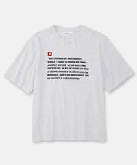 DIGAWEL Statement T-shirt【ASH GRAY】