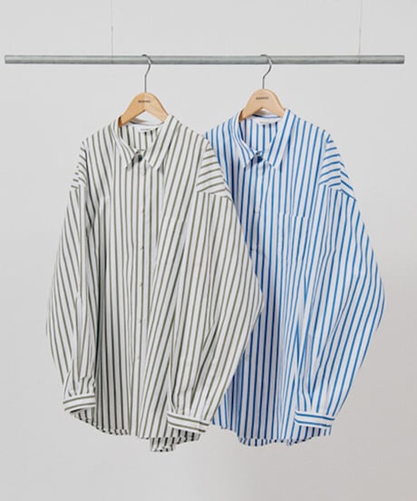 DIGAWEL  Oversized Shirt【BLUE STRIPE】