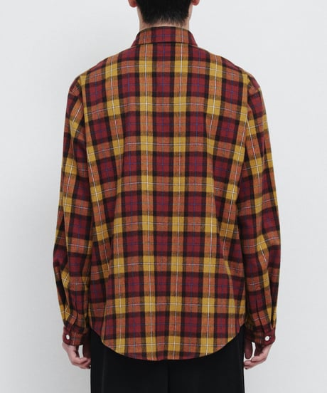 DIGAWEL Check shirt (generic)【BROWN/OCHER】