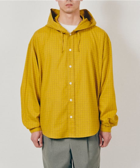 DIGAWEL  Hoodie Shirt ① check【MUSTARD】