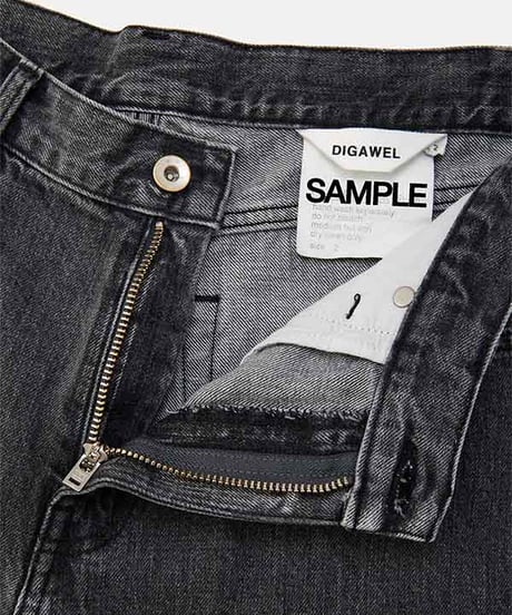 DIGAWEL Straight jeans【FADE BLACK】