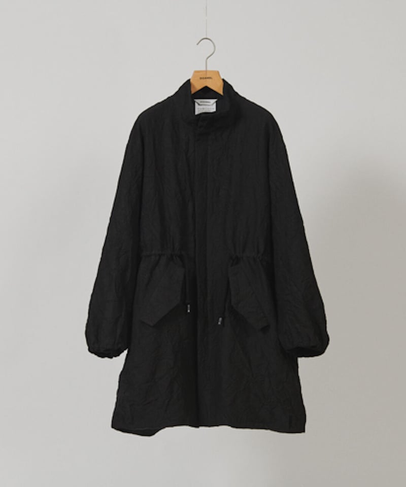 名作 DIGAWEL loose coat black マイヤー加工 サイズ2 Loose Coat