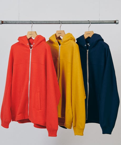 DIGAWEL  Dolman Sleeve zip Hoodie【NAVY】
