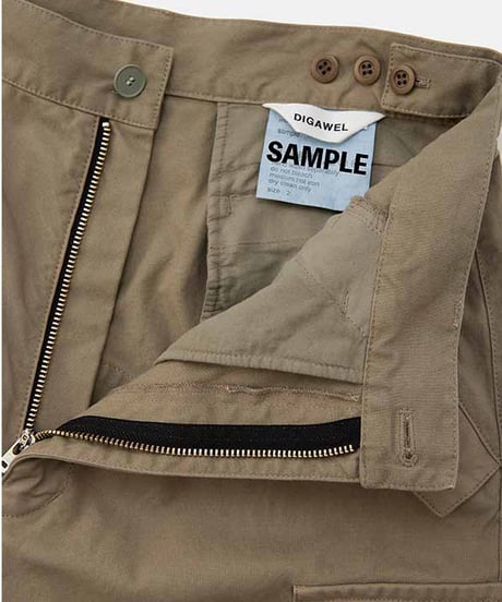 DIGAWEL Field cargo pants (garment dye)【SAGE】