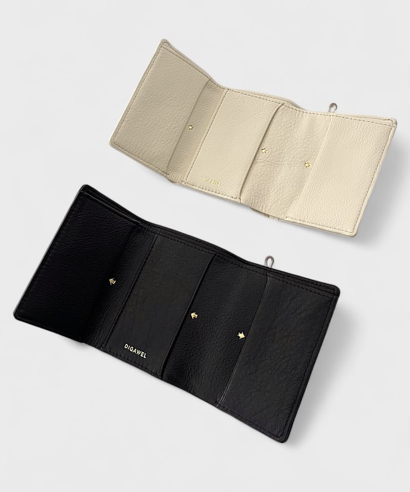 DIGAWEL THREE FOLD PURSE【BLACK】 | welles