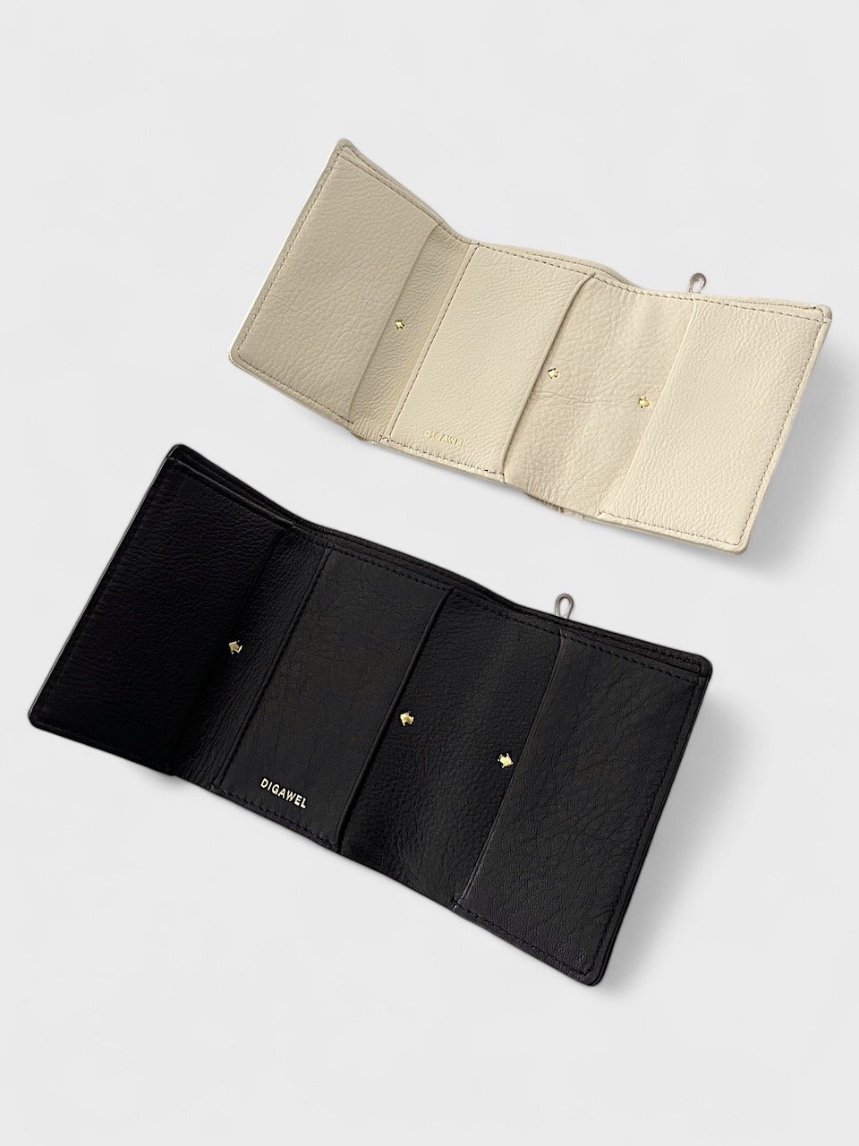 DIGAWEL THREE FOLD PURSE【BLACK】 | welles