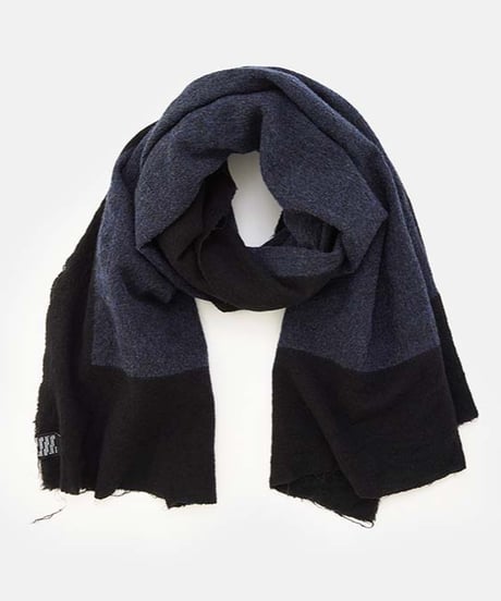 DIGAWEL Stole (fulling/milling)【BLACK/NAVY】