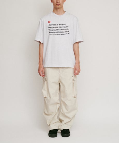 DIGAWEL Field cargo pants (garment dye)【IVORY】