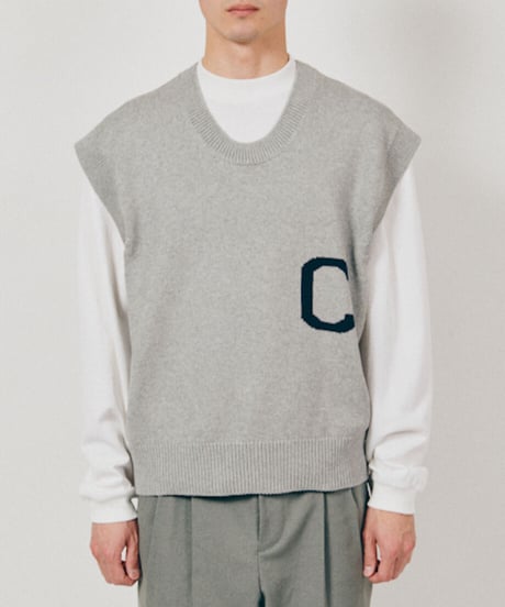 DIGAWEL × J.PRESS「CRST」CRST SPORT Sleeveless Jumper【GRAY】