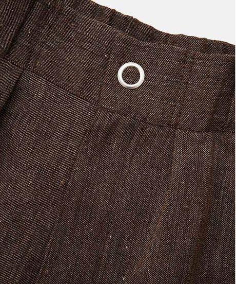 DIGAWEL  Ring dot button Pants【BROWN】