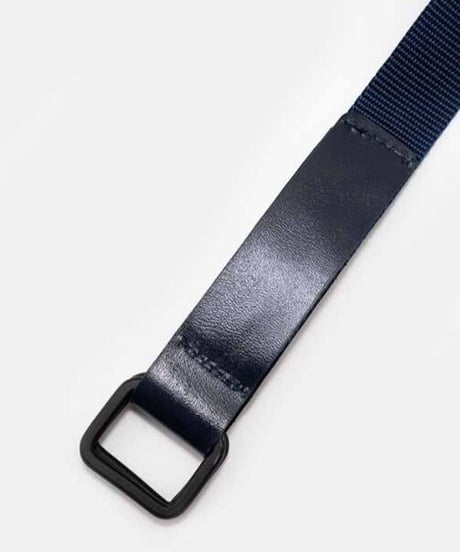 DIGAWEL × J.PRESS「CRST」 doubleD Ring Belt【NAVY】