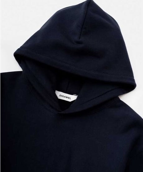DIGAWEL  Reverse Weave Hoodie【NAVY】