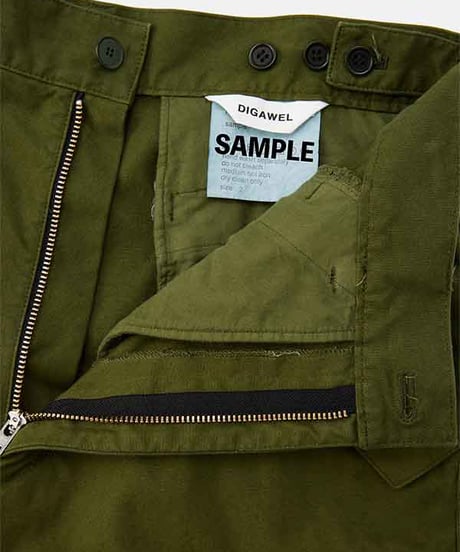 DIGAWEL Field cargo pants (garment dye)【MOSS GREEN】