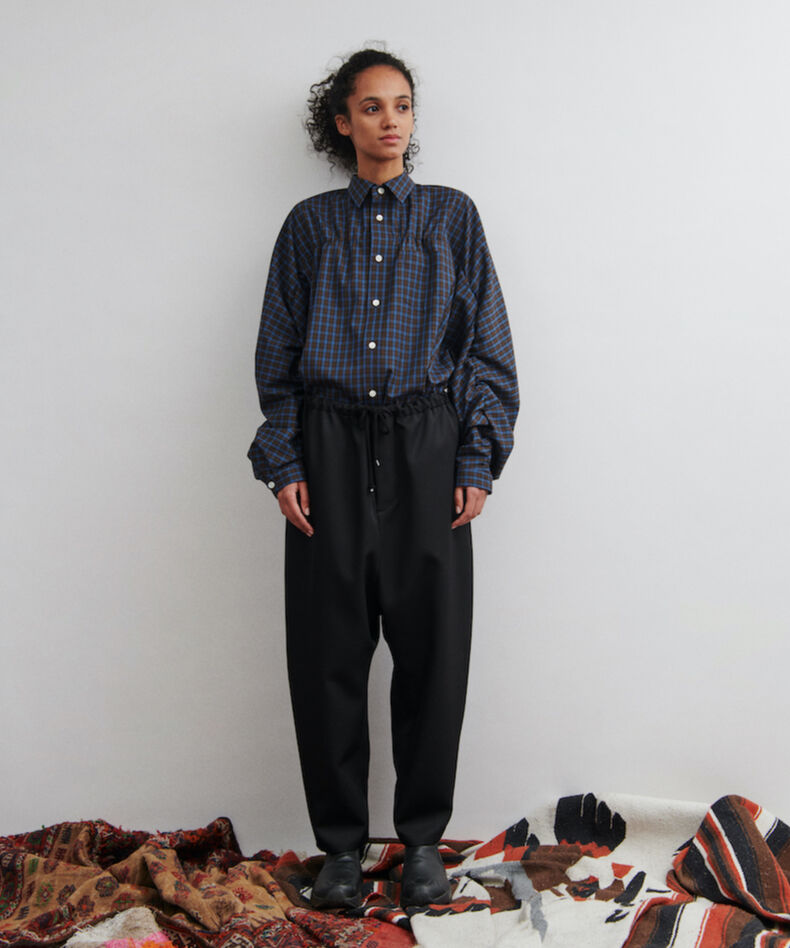 希少12ss Digawel 切り替えサルエルスラックスパンツ 3 ディガウェル