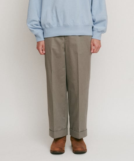DIGAWEL CP cropped slacks ① 【BLUE GRAY】