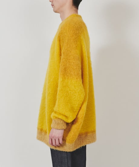 DIGAWEL Print Mohair Sweater【YELLOW】
