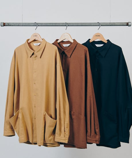 DIGAWEL  Side Pocket Oversized Shirt【BROWN】