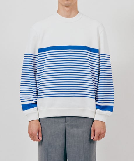 DIGAWEL  Border Sweater【BLUE】