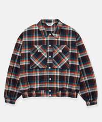 DIGAWEL Check shirt blouson【OG/GREEN】