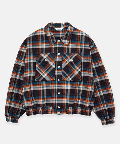 DIGAWEL Check shirt blouson【OG/GREEN】