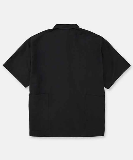 DIGAWEL Side pocket S/S shirt ②【BLACK】