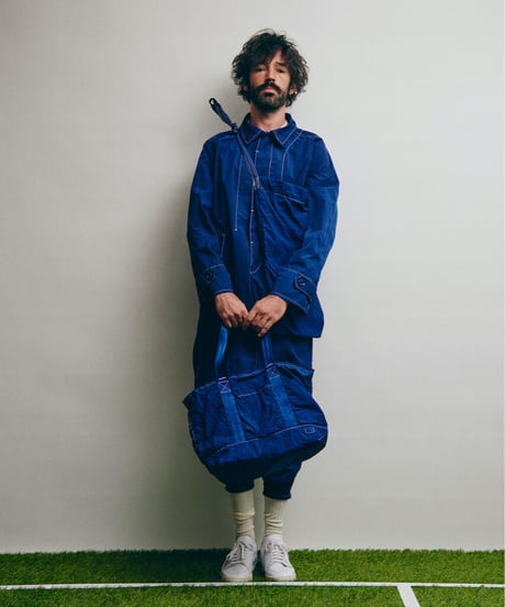 DIGAWEL  Raglan sleeve Coat (garment dye)【BLUE】