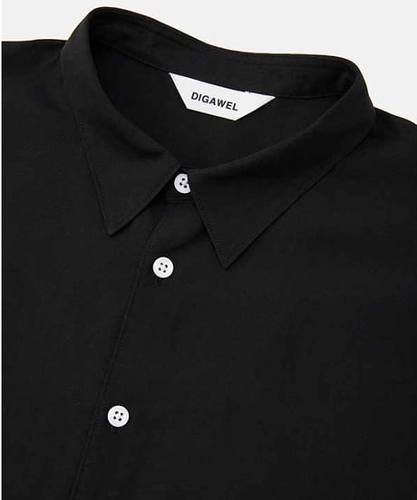 DIGAWEL Side pocket S/S shirt ②【BLACK】
