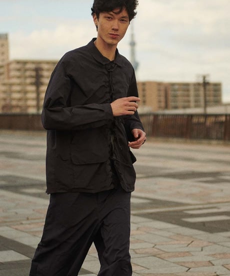DIGAWEL  Shirt (garment dye)【BLACK】