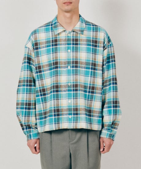 DIGAWEL  Oversized Crop top Shirt【TURQUOISE BLUE】