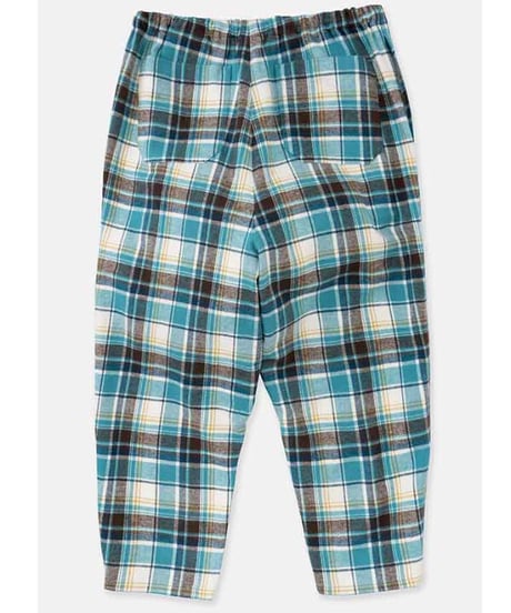 DIGAWEL  Sarrouel Pants① check【TURQUOISE BLUE】